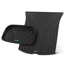 2 Pcs Rear Black Lower Storage Trunk Mat Injection Molding for 2025 Tesla Y