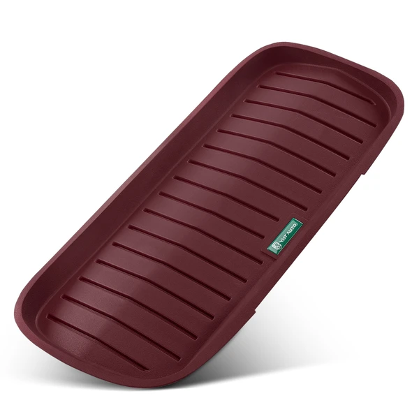 Front Storage Red TPE Floor Mat for Tesla Model Y 2025 Sport Utility 4-Door