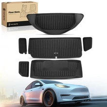 6 Pcs Front & Rear Floor Mats for 2022-2024 Tesla X