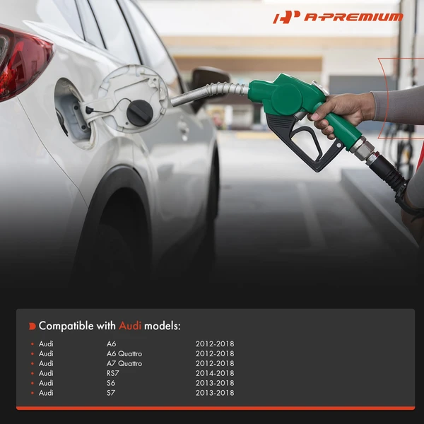 Fuel Filler Tank Cap with Tether for Audi A6 2012-2018 A6 Quattro A7 Quattro RS7 S6 S7