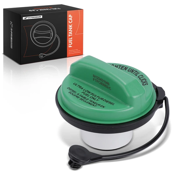 Fuel Tank Filler Cap for Ford F-250 F-350 F-450 F-550 Super Duty 08-17 DIESEL