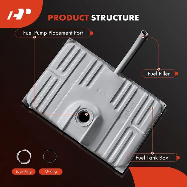 20.5 Gallons Fuel Tank with Filler Neck for Cadillac Fleetwood 1986 V8 5.0L