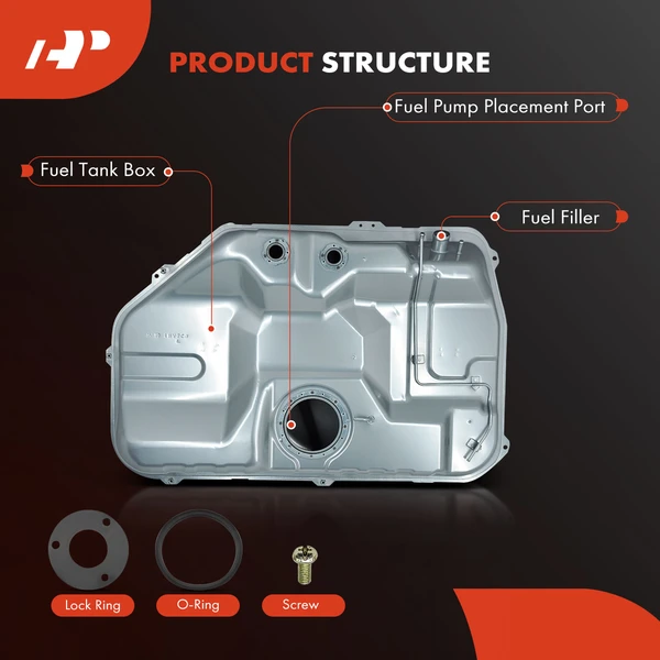 14.5 Gallons Fuel Tank for Hyundai Elantra 2001-2002 Tiburon 2003-2004