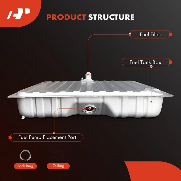 Fuel Tank with Drain Plug for Ford Fairlane 1966-1969 Torino 1968-1969 V8 4.7L