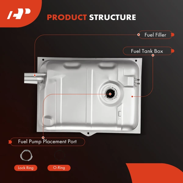 15 Gallons Fuel Tank for Jeep CJ5 1973-1976 CJ6 1973-1975 CJ7 1976 Commando DJ5 1973