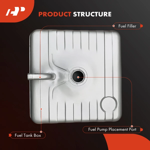 25 Gallons Fuel Tank with Lock Ring for Chevy C10 K10 R10 Suburban Blazer GMC Jimmy
