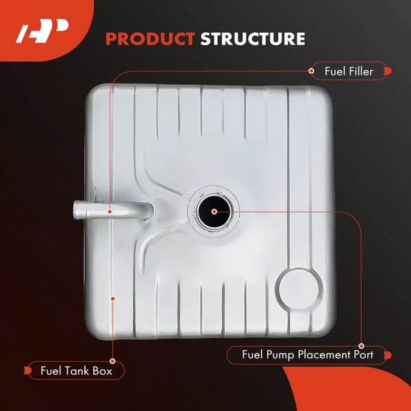 25 Gallons Fuel Tank with Lock Ring for Chevy R10 V10 Suburban Blazer GMC Jimmy