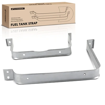 2 Pcs Steel Fuel Tank Straps