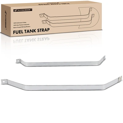 2 Pcs Steel Fuel Tank Straps