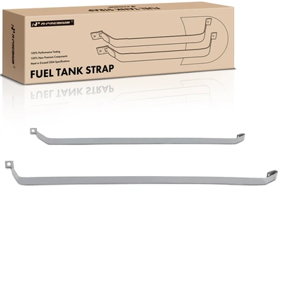 2 Pcs Steel Fuel Tank Straps