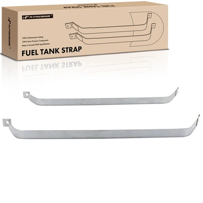 2 Pcs Steel Fuel Tank Straps