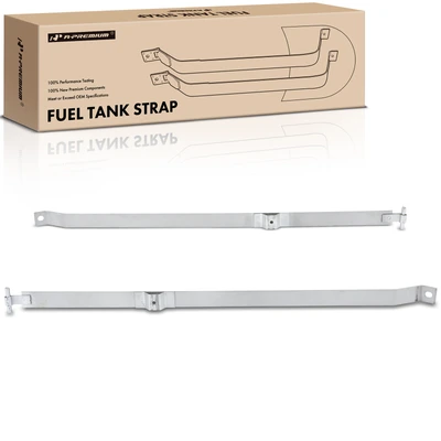 2 Pcs Steel Fuel Tank Straps