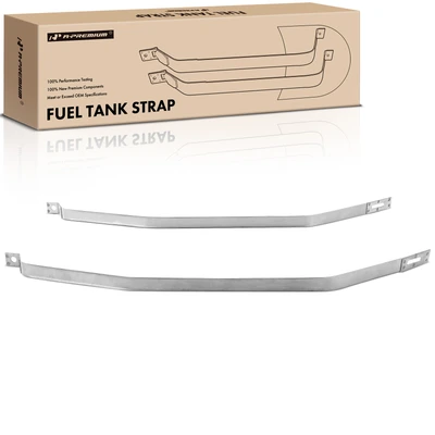 2 Pcs Steel Fuel Tank Straps
