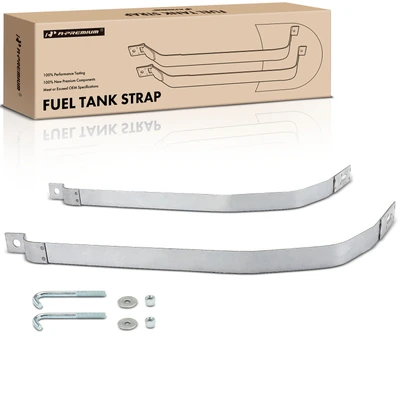 2 Pcs Steel Fuel Tank Straps