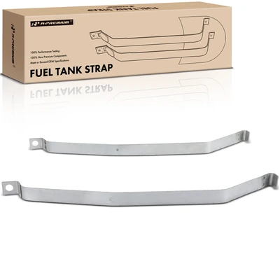 2 Pcs Steel Fuel Tank Straps