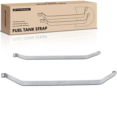 2 Pcs Steel Fuel Tank Straps