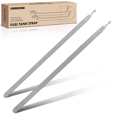 2 Pcs Steel Fuel Tank Straps