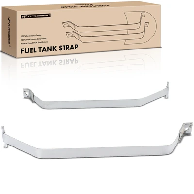 2 Pcs Steel Fuel Tank Straps