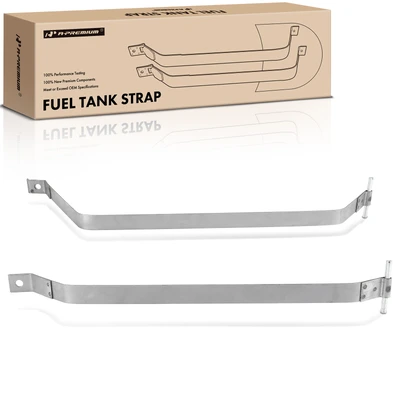 2 Pcs Steel Fuel Tank Straps