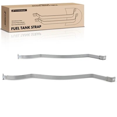2 Pcs Steel Fuel Tank Straps