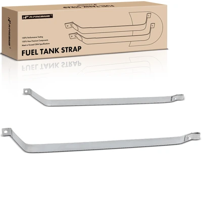 2 Pcs Steel Fuel Tank Straps