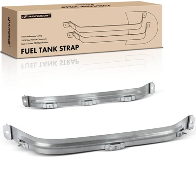 2 Pcs Steel Fuel Tank Straps