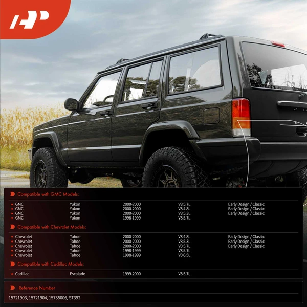 Fuel Tank Straps for Chevrolet Tahoe GMC Yukon 98-00 Cadillac Escalade 99-00