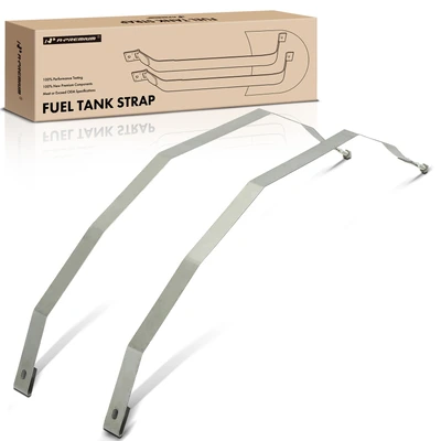 2 Pcs Steel Fuel Tank Straps