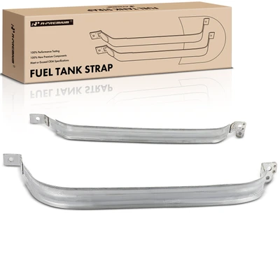 2 Pcs Steel Fuel Tank Straps