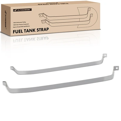 2 Pcs Steel Fuel Tank Straps