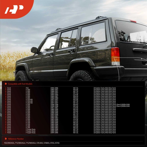 Fuel Tank Straps for Ford F-100 F-150 F-250 F-350 F53