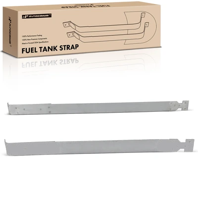 2 Pcs Steel Fuel Tank Straps