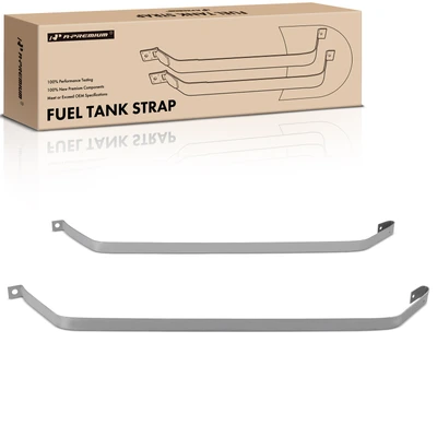 2 Pcs Steel Fuel Tank Straps