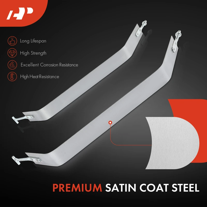 2 Pcs Steel Fuel Tank Straps for Ford E-100 Econoline E-150 Econoline Club Wagon