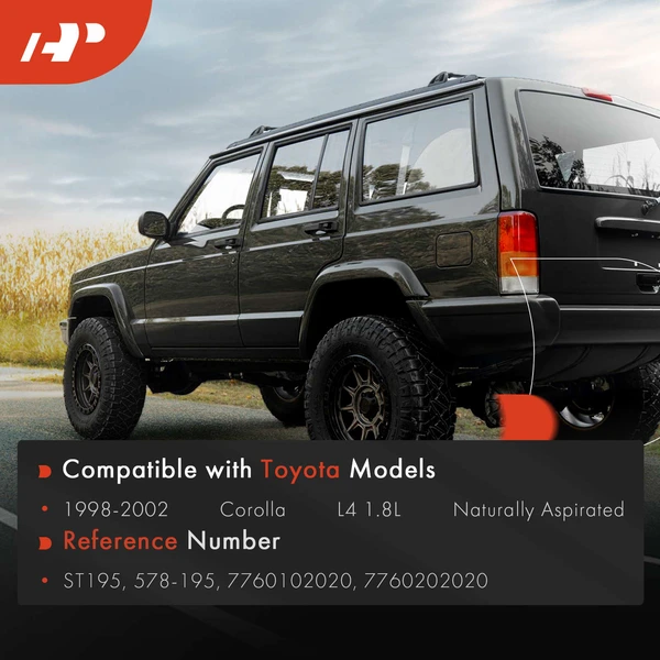 Fuel Tank Straps for Toyota Corolla 1998-2002 L4 1.8L Petrol