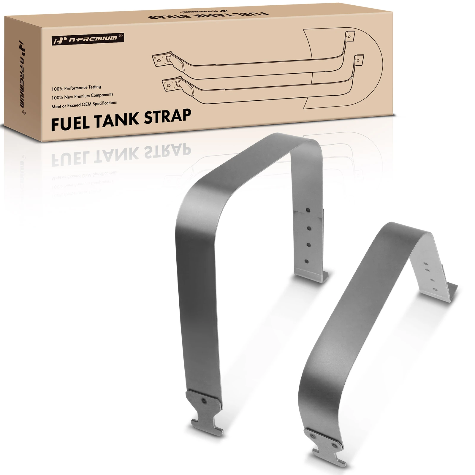 The A-premium Fuel Tank Straps for Dodge Ram 1500 2500 3500 Truck 1994-2002 Image 