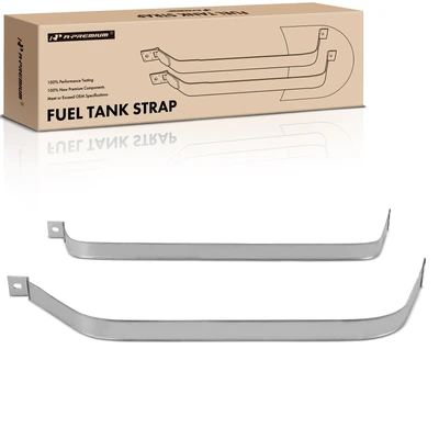 2 Pcs Steel Fuel Tank Straps