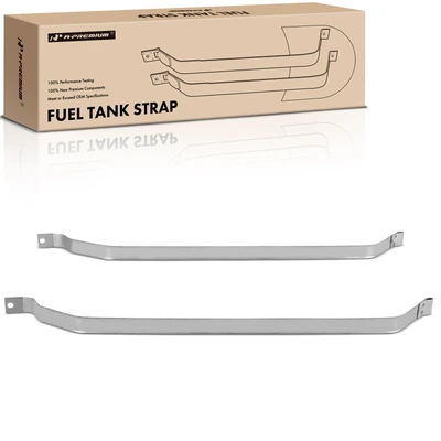 2 Pcs Steel Fuel Tank Straps