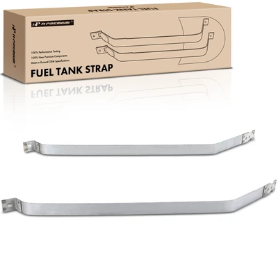 2 Pcs Steel Fuel Tank Straps