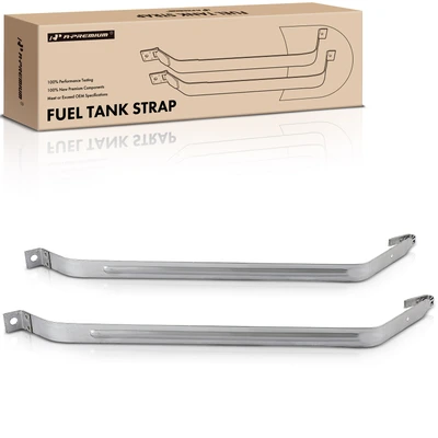 2 Pcs Steel Fuel Tank Straps