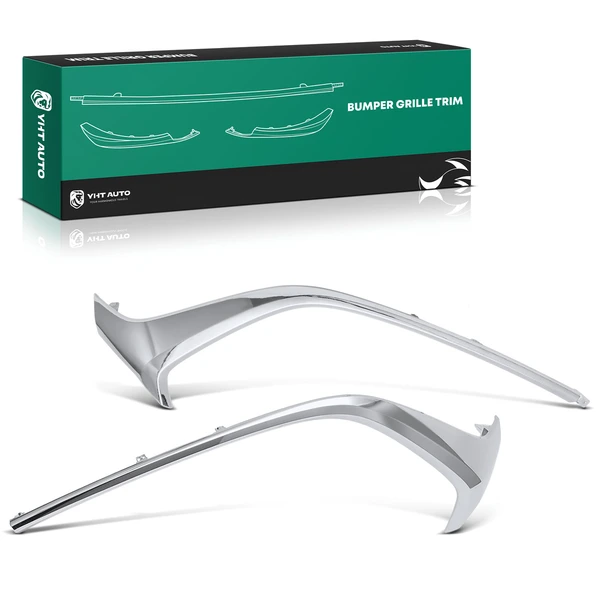 2 Pcs Front Chrome Plastic Grille Molding Trim for 2016-2022 Mazda CX-3