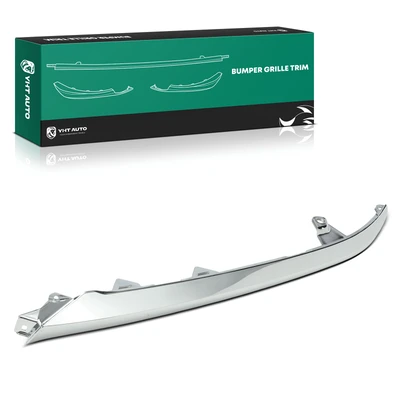 Front Driver Chrome Grille Headlight Molding Trim