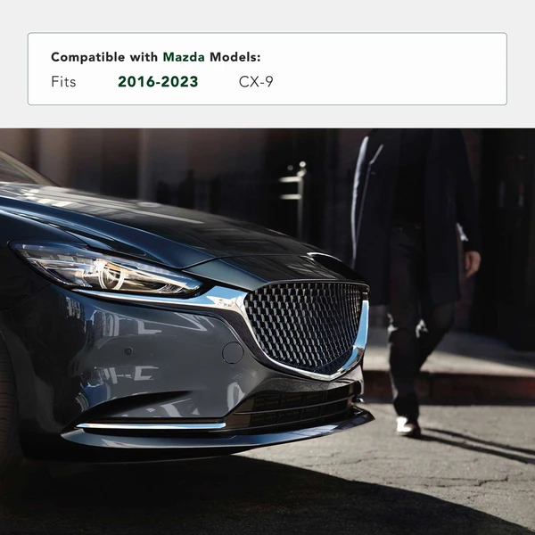 Front Driver Lower Chrome Grille Molding Trim for Mazda CX-9 2016-2023