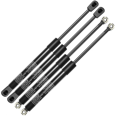 4 Pcs Hood & Tailgate Lift Supports Shock Struts