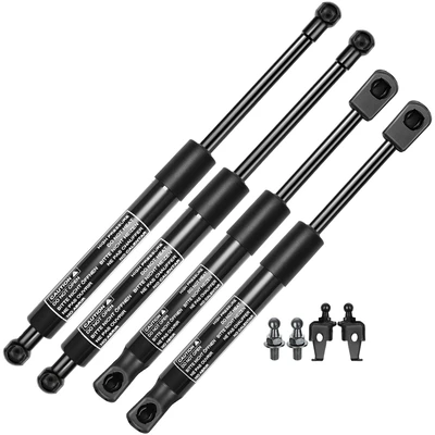 4 Pcs Hood & Tailgate Lift Supports Shock Struts