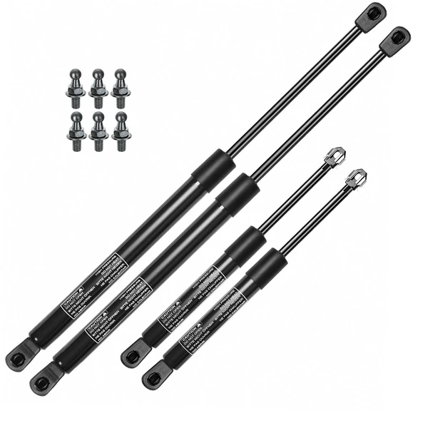 4 Pcs Hood & Tailgate Lift Supports Shock Struts for 1992-2000 Lexus SC400