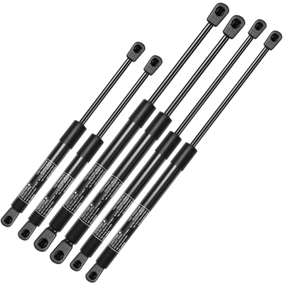 6 Pcs Hood & Tailgate & Window Lift Supports Shock Struts