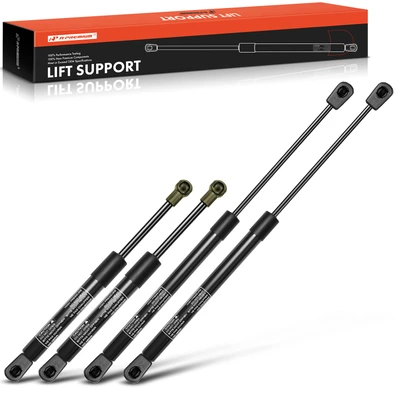 4 Pcs Front Hood & Rear Tailgate Lift Supports Shock Struts
