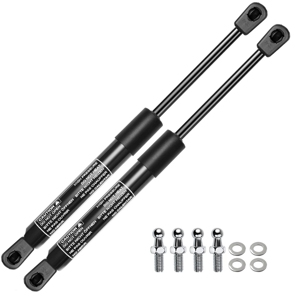 2 Pcs Universal Lift Supports Gas Struts with Spike Extended Length 17.13in. 45lbs