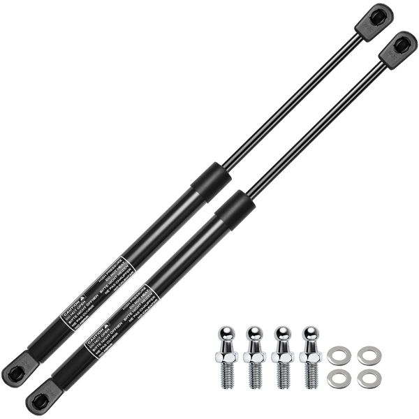 2 Pcs Universal Lift Supports Gas Struts Extended Length 17.13in. 10.75in. 40lbs